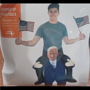 Brand New Former VP Piggyback Adult One Size Halloween Costume